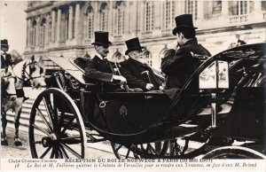 PC RECEPTION DU ROI DE NORWEGE A PARIS 1907 NORWEGIAN ROYALTY (a32440)