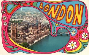 Vintage Postcard London Beautiful Buildings Skyscrapers Ocean Bridges England