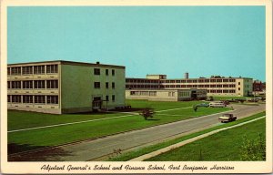 Vtg Fort Benjamin Harrison IN Adjutant General's Finance School 1960s Postcard