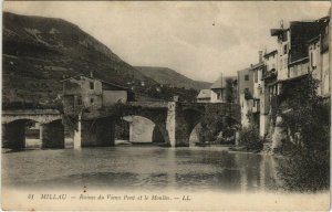 CPA MILLAU - Ruines du vienx pont et le moulin (148114)