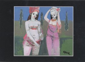 Indian Turban Art Deco Endre Roder German Painting Postcard