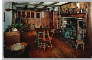 Postcard-Jefferds Tavern Museum Kitchen-York,Maine/ME