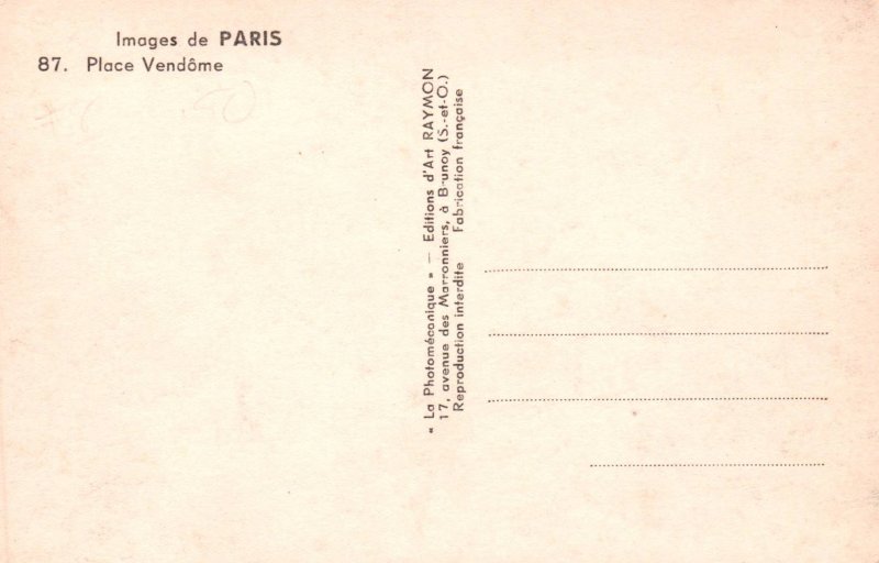 Place Vendome,Paris,France BIN