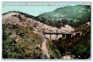 1907 Hot Water Canyon Arrowhead Hotel San Bernardino California Vintage Postcard