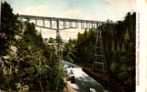 NY - Ausable Chasm. Bridge Over Chasm