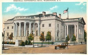 Vintage Postcard 1920's View of Memorial Continental Hall Washington D. C.