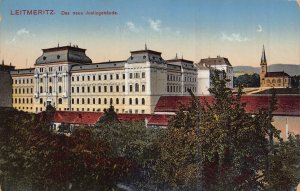 LEITMERITZ CZECH REPUBLIC~JUSTIZGEBAUDE~1910 FJOS SCHWEITZER TINT PHOTO POSTCARD