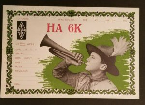 Mint Vintage Hungary Boy Scouts Illustrated Postcard