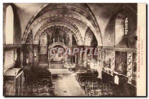 Old Postcard Our Lady of Laus Interior of the basilica