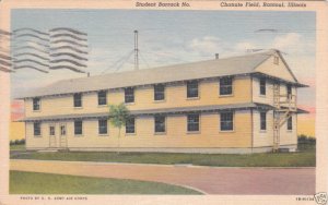 Vintage Postcard Student Barrack No Chanute Field IL