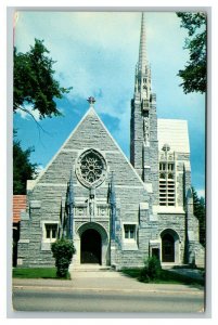 Vintage 1960's Postcard St. Mary's Catholic Church Western Ave. Augusta Maine