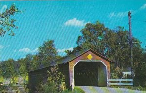 Covered Bridge Old Covered Wood Bridge In North Bennington Vermont