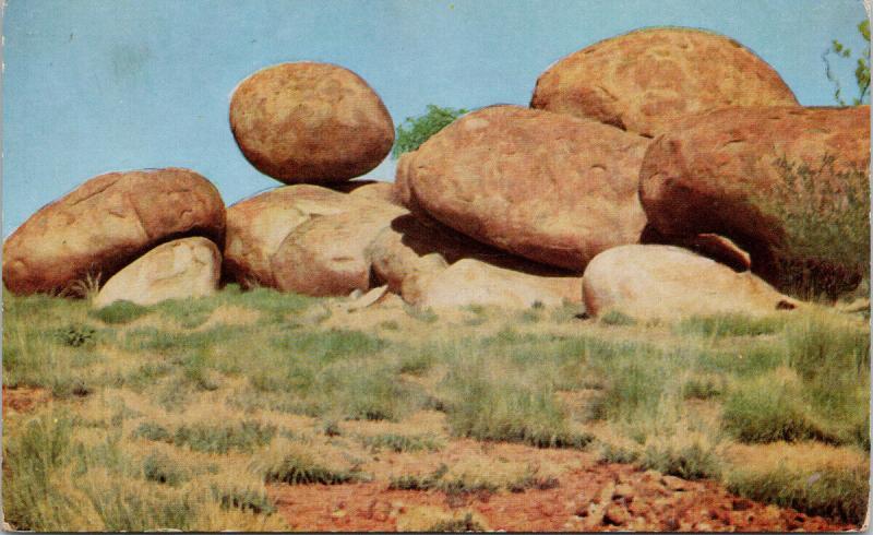 Devils Marbles Stuart Highway Australia Postcard E45