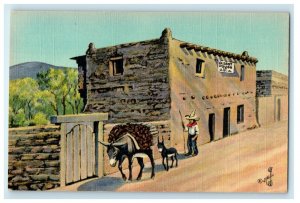 c1940's Oldest House In U.S Santa Fe New Mexico NM Vintage Postcard
