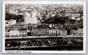 Chile Postcard Panoramic View of Valparaiso c1920's Antique RPPC Photo