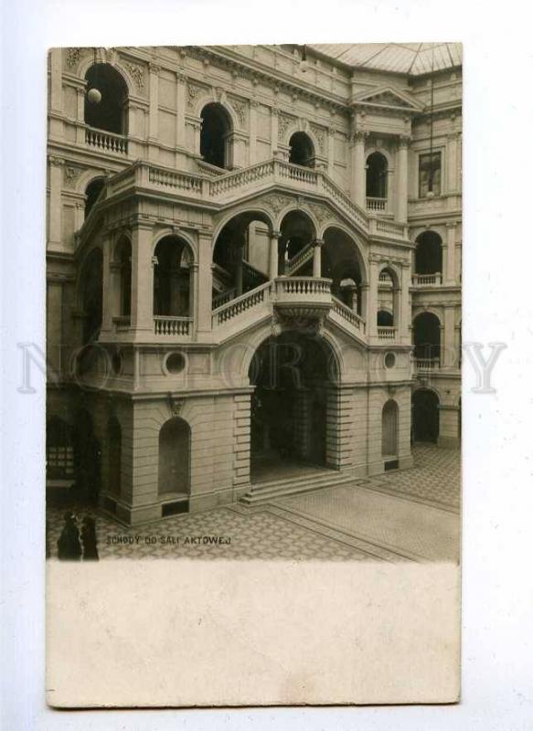 192336 POLAND Warsaw University stairs hall acts Vintage photo