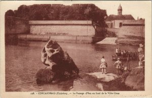 CPA CONCARNEAU - Le Passage d'Eau au fond de la Ville Close (143754)
