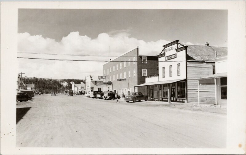 Whitehorse YT Whitehorse Inn Burns Co Butchers Yukon Photo Service Postcard G65 