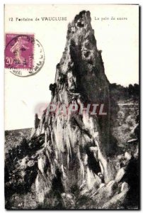 Old Postcard Fontaine de Vaucluse Sugar Loaf