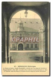 Old historic Besancon Post Card Courthouse Facade Renaissance