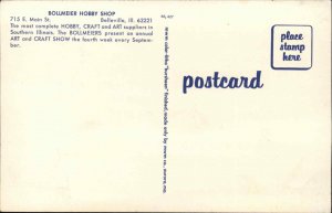 Belleville IL Illinois Bollmeier Hobby Shop Store Postcard