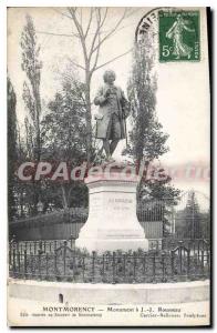 Postcard Ancient Monument Rousseau Montmorency