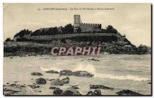 Old Postcard Roscoff Fort Per Haridy was rising Maree