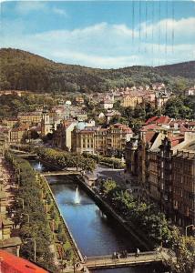 B29026 Karlovy Varry view of the spa across the river Tepla  czech republic