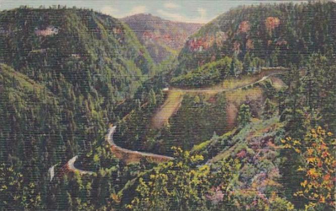 Arizona Oak Creek Canyon Switchbacks Curteich