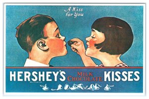 Repro Advertising HERSHEY'S KISSES Hershey Kiss Kids - c1980s 4x6 Postcard