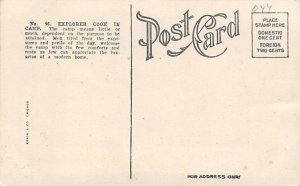 Explorer Cook in Camp Postcard