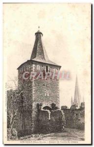 Old Postcard Airvault Donjou of & # 39entree the castle