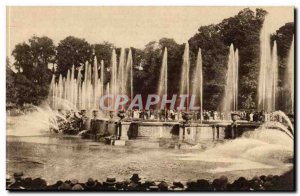 Versailles - The Fountains at Basin Neptunes - Old Postcard