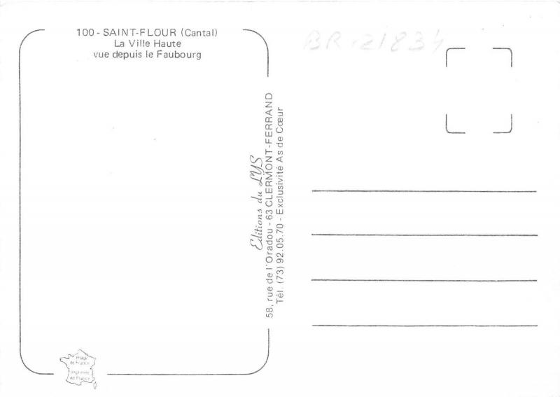 BR21834 la ville haute  saint flour cantal   france