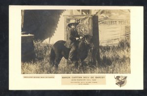 RPPC DAVENPORT IOWA CIRCUS MIDGET WORLD'S AMALLEST MAN REAL PHOTO POSTCARD