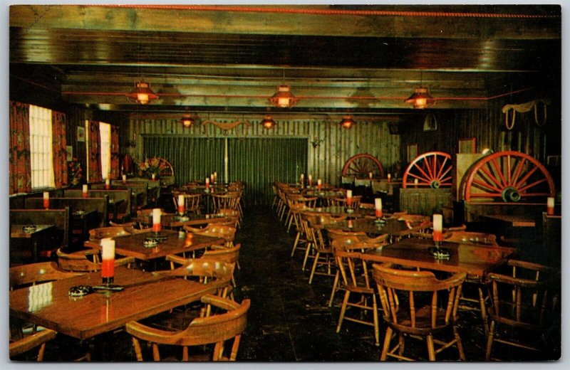 Vtg Waterville Maine ME The Jefferson Restaurant & Lounge 1950s View Postcard