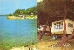Pula Yugoslavia 1974 Postcard Caravaning Premantura Lake Camper