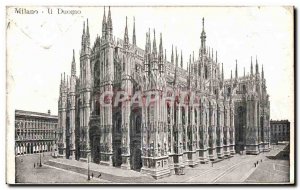 Old Postcard Milano Il Duomo