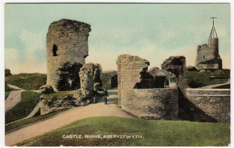 Cardigan; Castle Ruins, Aberystwyth PPC By Dennis, Unposted, c 1910's