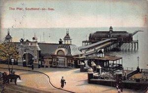 SOUTHEND-ON-SEA ESSEX ENGLAND~THE PIER~1907 POSTCARD