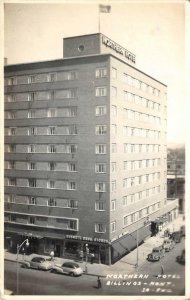 RPPC NORTHERN HOTEL Billings, MT Bennett Drug Stores ca 1940s Vintage Postcard