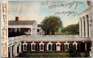 1909 Colonnade East Side University of Virginia VA Building Posted Postcard