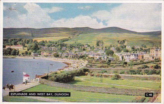 Scotland Dunoon Esplanada and West Bay 1957