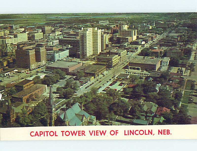 Pre-1980 AERIAL VIEW Lincoln Nebraska NE hJ5445