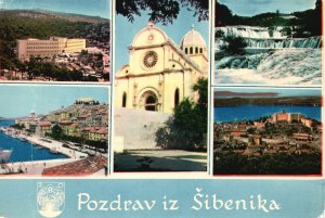 Postcard Greetings From ibenik Croatia  Color Snimak Petric Stjepan