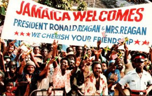 Jamaica Welcomes President Ronald Reagan and Mrs Reagan 1982
