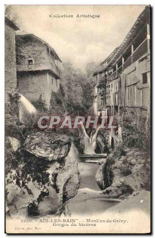 Postcard Old Mill Gorges Sierroz Mills Gresy