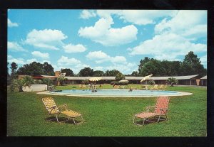 Waycross, Georgia/GA Postcard, Palms Court Motel, Pool, US Routes 1 & 23