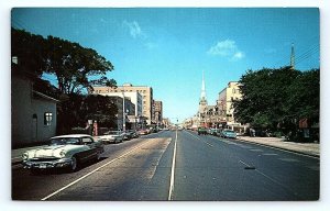 PORTSMOUTH, VA Virginia ~ HIGH STREET SCENE c1950s Cars Postcard