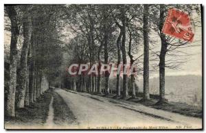 Old Postcard Bernay La Promenade du Mont Milon